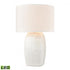 Elk Abbeystead 23 Inch High 1 Light Table Lamp in White Includes LED Bulb Model: H019-7255-LED