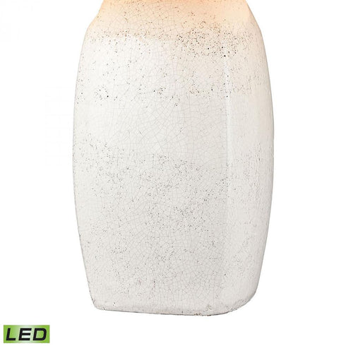 Elk Abbeystead 23 Inch High 1 Light Table Lamp in White Includes LED Bulb Model: H019-7255-LED