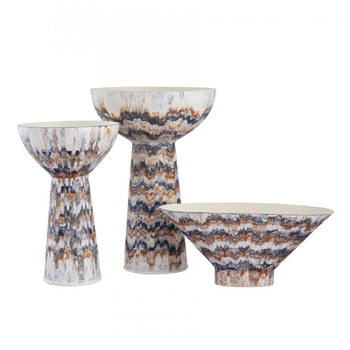 Elk Adler Pedestal Bowl Small in Amber (2 pack) (2 pack) Model: H0807-10998