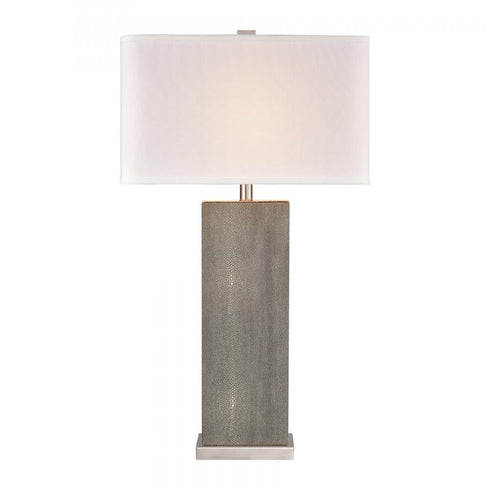 Elk Against the Grain 34 Inch High 1 Light Table Lamp in Light Gray Finish Model: H0019-9518