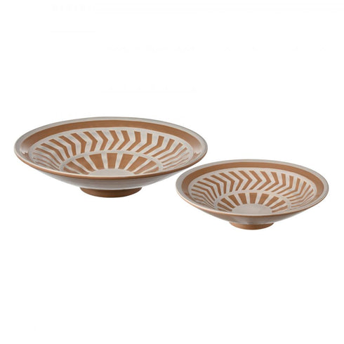 Elk Aidy Bowl Set of 2 in Glazed Terracotta Model: S0017-11254/S2