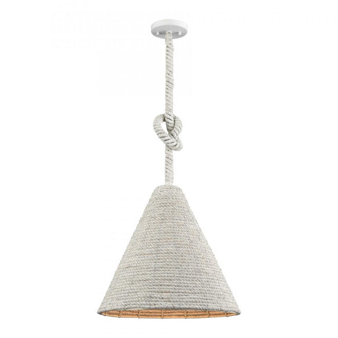 Elk Air Loom 16.5 Inch Wide 1 Light Pendant in White Model: H0018-11117