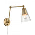 Elk Albany 16 Inch High 1 Light Hinged Swingarm Sconce Brushed Gold Model: 52354/1