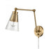 Elk Albany 16 Inch High 1 Light Hinged Swingarm Sconce Brushed Gold Model: 52354/1
