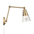 Elk Albany 16 Inch High 1 Light Hinged Swingarm Sconce Brushed Gold Model: 52354/1
