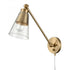 Elk Albany 9.25 Inch High 1 Light Swingarm Sconce Brushed Gold Model: 52353/1
