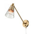 Elk Albany 9.25 Inch High 1 Light Swingarm Sconce Brushed Gold Model: 52353/1