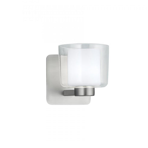 Elk Alexus 5.75 Inch High 1 Light Sconce in Brushed Nickel Model: 5331-BN-CL