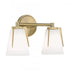 Elk Allure 13.75 Inch Wide 2 Light Vanity Light in Antique Brass Model: 2502-AN-MO