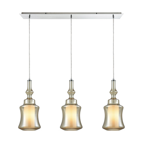 Elk Alora 3 Light MINI PENDANT in Polished Chrome Finish Model: 56502/3LP