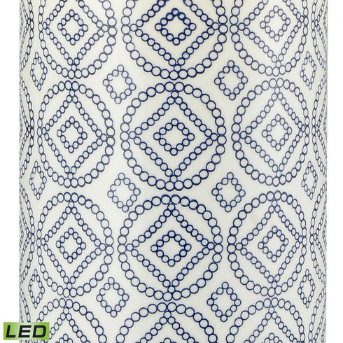 Elk Ambert 27 Inch High 1 Light Table Lamp in Blue Includes LED Bulb Model: 77169-LED