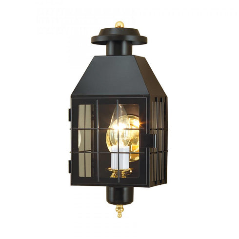 Elk_discontinued American Heritage 16.5 Inch High 1 Light Outdoor Sconce in Black Model: 1059-BL-CL