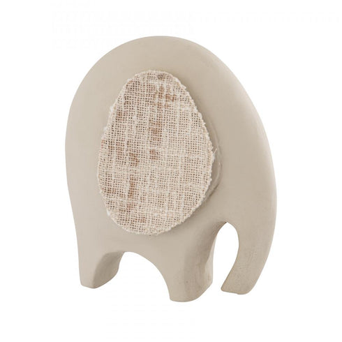 Elk Amigo Elephant Object Cream (2 pack) (2 pack) in Beige Finish Model: S0897-11414