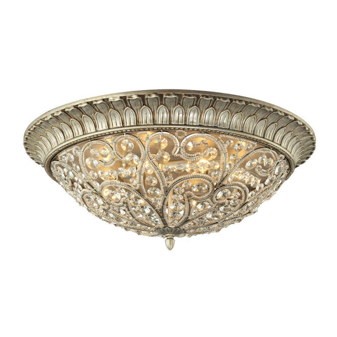 Elk Andalusia FLUSH MOUNT in Aged Silver Finish Model: 11695/8