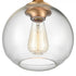 Elk Angie 8 Inch Wide 1 Light Semi Flush Mount in Satin Brass Model: 81565/1