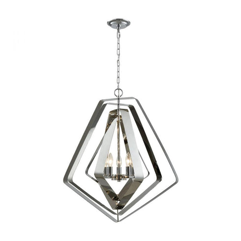 Elk Anguluxe CHANDELIER in Polished Chrome Finish Model: 33172/5