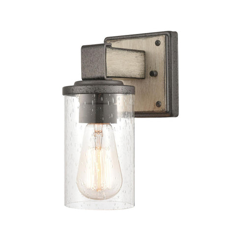 Elk Annenberg 9 Inch High 1 Light Sconce in Anvil Iron Model: 89140/1