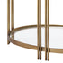 Elk Arch Accent Table Gold in Aged Brass Finish Model: H0895-10845