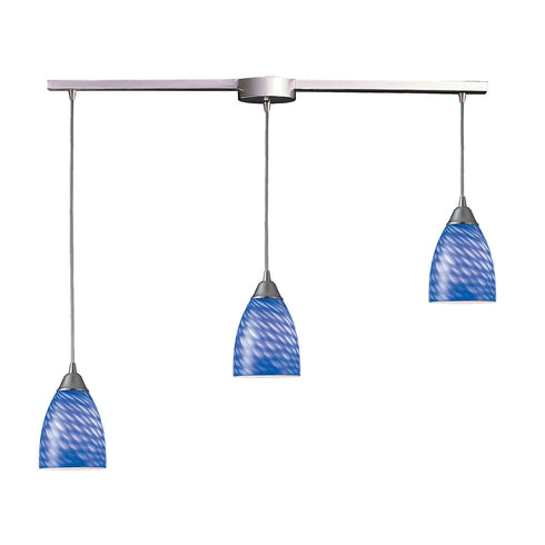 Elk Arco Baleno MINI PENDANT in Satin Nickel Finish Model: 416-3L-S