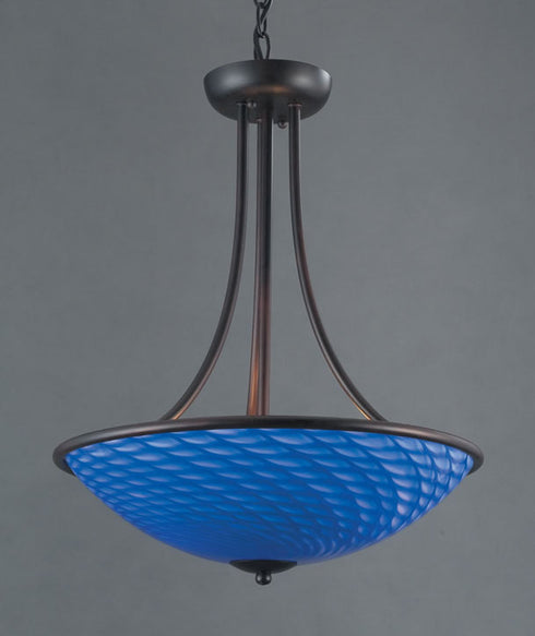 Elk Arco Baleno PENDANT in Dark Rust Finish Model: 418-3S-DR