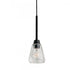 Elk Arctic Bath Series Arctic 5 Inch Wide 1 Light Pendant in Acid Dipped Black Model: 8284-ADB-CL