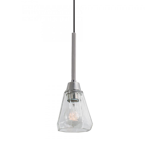 Elk Arctic Bath Series Arctic 5 Inch Wide 1 Light Pendant in Acid Dipped Black Model: 8284-ADB-CL