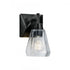 Elk Arctic Bath Series Arctic 8.5 Inch High 1 Light Sconce in Acid Dipped Black Model: 8281-ADB-CL