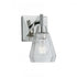 Elk Arctic Bath Series Arctic 8.5 Inch High 1 Light Sconce in Acid Dipped Black Model: 8281-ADB-CL