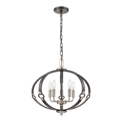 Elk Armstrong Grove CHANDELIER in Espresso Finish Model: 83449/5