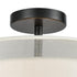 Elk Ashland SEMI FLUSH MOUNT in Matte Black Finish Model: 46267/2