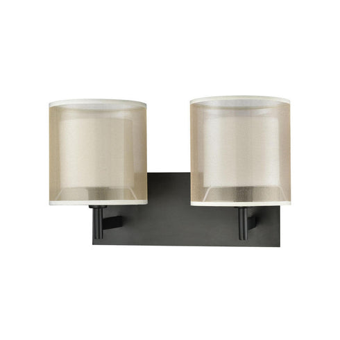 Elk Ashland VANITY LIGHT in Matte Black Finish Model: 46301/2