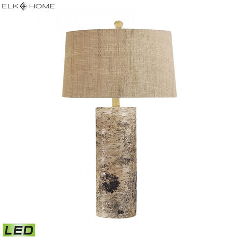 Elk Aspen Bark TABLE LAMP in Natural Finish Model: 500-LED