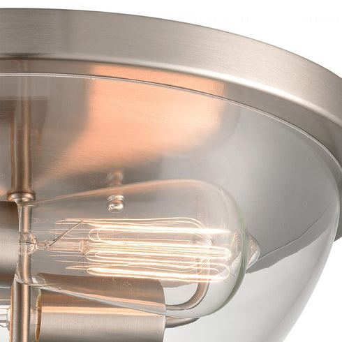 Elk Astoria FLUSH MOUNT in Brushed Nickel Finish Model: CN280232