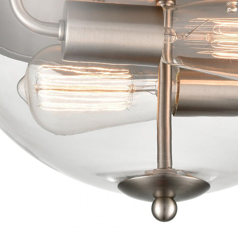 Elk Astoria FLUSH MOUNT in Brushed Nickel Finish Model: CN280232
