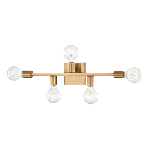 Elk Attune VANITY LIGHT in Burnished Brass Finish Model: 47435/5