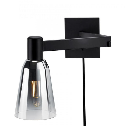 Elk Audrey 10 Inch High 1 Light Swingarm Sconce in Matte Black Model: 8478-MB-BC