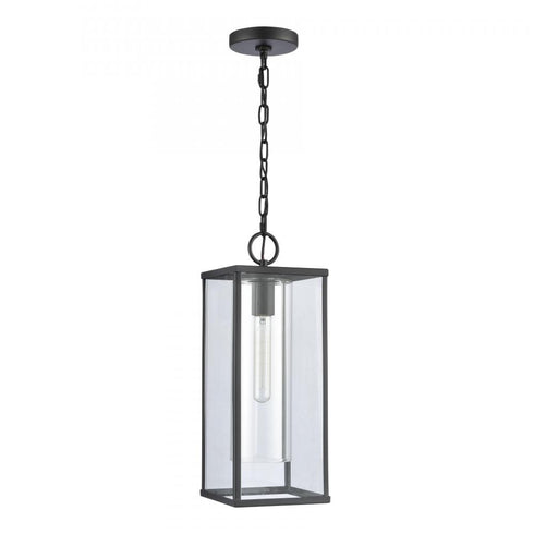 Elk Augusta 19 Inch High 1 Light Outdoor Hanging Light Matte Black Model: 90013/1
