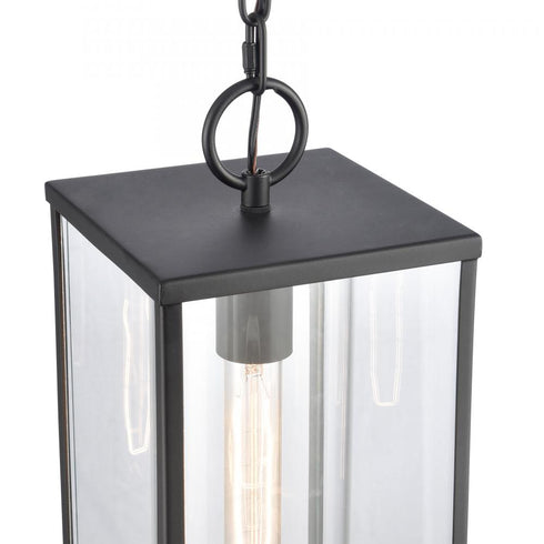 Elk Augusta 19 Inch High 1 Light Outdoor Hanging Light Matte Black Model: 90013/1