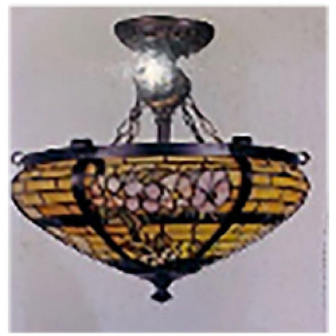 Elk Autumn Breeze ANTOINETTE SEMI FLUSH in Brown Finish Model: 790-MB
