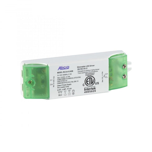 Elk Autumn Breeze Dimmable driver for LED (or ZeeLED) 12 Vdc 9 watt .73mA max. in Brown Finish Model: WLE-DD-LD