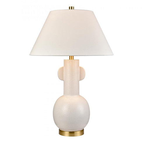 Elk Avrea 29.5 Inch High 1 Light Table Lamp White Glaze in White Glazed Finish Model: H0019-11078