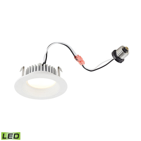 Elk Axel 1 Light FLUSH MOUNT in Clean White Finish Model: MLE1100-5-30