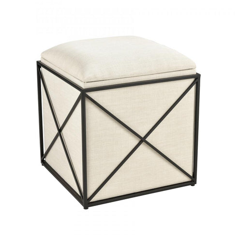 Elk Axel Storage Ottoman in Beige Finish Model: S0035-10188