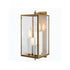 Elk Back Bay 24.5 Inch High 3 Light Outdoor Sconce in Aged Brass Model: 1151-AG-CL