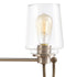 Elk Bakersfield VANITY LIGHT in Light Wood Satin Nickel Satin Nickel Finish Model: 46643/4