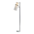 Elk Banded Shade FLOOR LAMP in Matte Black Finish Model: D2730
