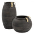 Elk Barone VASE JAR BOTTLE (2 pack) (2 pack) in Black Finish Model: H0807-9265