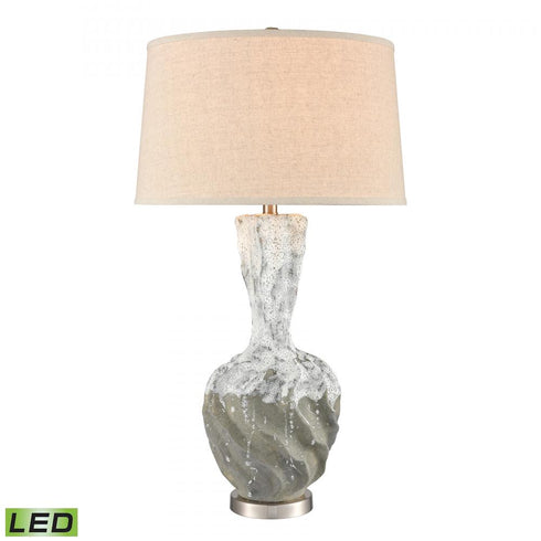 Elk Bartlet Fields 34 Inch High 1 Light Table Lamp in White Includes LED Bulb Model: H0019-8048-LED