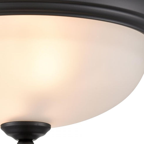 Elk Basics FLUSH MOUNT in Black Finish Model: 7002FM/60