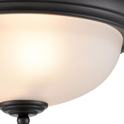 Elk Basics FLUSH MOUNT in Black Finish Model: 7003FM/60